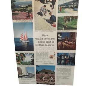 Vintage 1961 Southern California New Adventures Ad Advertisement